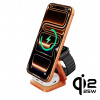 AppleMix CUBENEST Qi2.2 3v1 Ultra magnetická bezdrôtová nabíjačka - oranžová