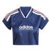 adidas House of Tiro Nations Pack Cut 3-Stripes Crop Jersey Womens Navy 14 (L)