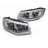 SVETLÁ REFLEKTORY VW CADDY 20- TUBE CHRÓM DRL DTS
