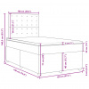 vidaXL Boxspring posteľ s matracom čierna 120x190 cm látka - Čierna - 157584-92508
