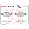 BREMBO Sada brzdových platničiek kotúčovej brzdy BREMBO P 06 028