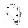presklená Claas Arion nová kabína, pravé dvere 21603490 (presklená Claas Arion nová kabína, pravé dvere 21603490)