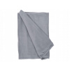 PLYŠOVÁ DEKA POLYESTER SIVÁ 130 X 160 CM NA DOMÁCE POUŽITIE
