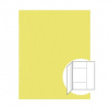 Mapa odkladacia 253, 3 klopy, papierový kartón, D.RECT Žltá