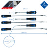 KS TOOLS Briliant tools BT511045 Súprava náradia na uvoľňovanie svoriek na výplň dverí, 6-dielna