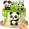 CUKROVÁ TLAČ POPLATOK CUKROVÁ HMOTA PANDA BAMBUS ZOO CROSS DEKORÁCIA