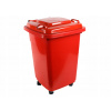 Max D50WR popolnice 50 L červená s kolieskami