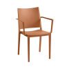 Záhradná stolička Rojaplast Mosk Armchair tehlová