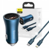 BASEUS RYCHLÁ NABÍJAČKA AUTOMOBILOVÝ NAPÁJACÍ ADAPTÉR USB-A USB-C 40W 3A QC PD 4.0