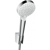 Hansgrohe Sprchová hlavice s hadicí Crometta bílá/chrom 26693400