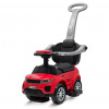 BABY MIX Detské hrajúce odrážadlo s vodiacou tyčou SUV 3v1 Baby Mix Prime Červené