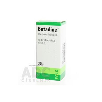 EGIS Pharmaceuticals PLC Betadine dezinfekčný roztok 100 mg/ml sol der (fľ.plast.) 1x30 ml