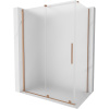 Mexen Velar posuvná sprchová kabína 160 x 70 cm, mráz, brúsená meď - 871-160-070-31-65