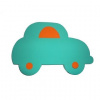 Plavecká doska Auto Zelená