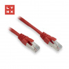 LYNX CS LYNX FTP patch kabel Cat5e PVC, CCA, 10m, červený LX-FTP5E-100-RED