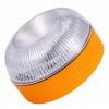 Výstražná LED lampa Amo oranžová, 18 LED diód, s magnetom, 12-24 V