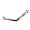 Madlo do kúpeľne - uhlové 45° - nehrdzavejúca oceľ - chrómované - 25 + 25 cm