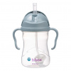 b.box Hrnček so slamkou - modrý 240 ml