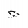 Delock kabel USB 2.0 A samec USB mini samec, kroucený kabel (83164)