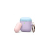 Elago Airpods Silicone Duo Hang Case - Lavender/Pink, Pastel Blue EAPDH-LV-PBLPK