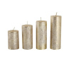 Provence Rustikálna adventná sviečka ø4cm 4 velikosti zlatá