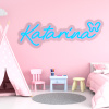 LED neon - Katarína 60x20,5cm Farba neónu: 7 Oranžová, Orez neónu: Cut to Shape (výrez do tvaru)