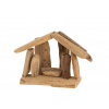 J-Line by Jolipa Prírodný drevený Betlehem s postavičkami Nativity wood - 15*13*12 cm - J-Line by Jolipa