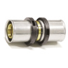 PipeTec Mosadzná lisovacia spojka 32x3 / 32x3 TH