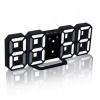 Hodiny - 3D Clock Moderný LED LCD digitálne Nástenné hodiny (Hodiny - 3D Clock Moderný LED LCD digitálne Nástenné hodiny)