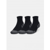 Detské ponožky Under Armour UA Performance Cotton 3p Qtr - čierne