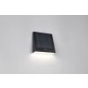TRIO Reality R23326102 ALVORADA solárne nástenné svietidlo so senzorom SMD LED 6W/600lm 4000K IP44 čierna, hybrid