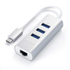 Satechi Aluminium Hub 2in1 - hliníkový Hub pre notebooky a počítače (ST-TC2N1USB31AS)