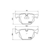 BREMBO Sada brzdových platničiek kotúčovej brzdy BREMBO P 06 029
