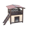 Zateplená bouda pro kočky KERBL 81529 4-SEASON DELUXE, 88x57x77cm