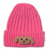 Detská zimná čiapka Bear Baby, Nellys - ružová, veľ. 48-54 cm Baby Nellys