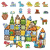 MAGNETICKÉ KOCKY DINOSAURY PRE DETI, STAVEBNICA XXL 90 KS