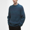 Barbour loves Paul Smith — Saddle Crew Neck Jumper Rosette Blue - S
