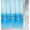 Spirella sprchový závěs NEMO, motiv delfínů, modrý, 180 x 180 cm, polyester (10.02940)