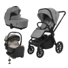 ZOPA Set kočík Move Cross 5 + hlboká korba Move XL 5 + autosedačka XM podľa vlastného výberu + báza, Shade Grey
