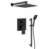 CUBEMIX podomietkový sprchový set, čierny mat, 2 výstupy, páková batéria