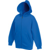 Fruit of the Loom Mikina Classic Kids Jackets kapucí na zip, dětská COT162045450a5-royal blue Modrá královská 128