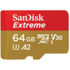 SanDisk Extreme/micro SDXC/64GB/UHS-I U3 / Class 10/+ Adaptér, SDSQXAH-064G-GN6AA