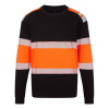 PORTWEST Mikina PW3 FR737 Modaflame Knit HVO FR, výstražná POR-FR737OBRXXL 2XL Oranžová/černá