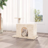 Škrabadlo pre mačky so sisalovým stĺpikom krémové 51 cm-ForU-171585