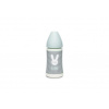 SUAVINEX | Premium fľaša 270 ml 3P HYGGE prúžky - zelená