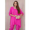 Legínovo Súprava blúzka + nohavice s príveskom béžová Farba: Ružová, Veľkosť: UNI