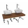 Swiss aqua technologies Koupelnová sestava SAT s deskou pod umyvadlo Dolce 120x8x50 cm dub charleston KSETDO19