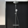HANSGROHE Crometta S Showerpipe EcoSmart nástenný sprchový systém s termostatom, horná sprcha 1jet priemer 240 mm, ručná sprcha 2jet, chróm, 27268000