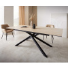 Jedálenský stôl Edge 180-220x100 keramický travertín prírodný krížový