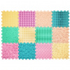 Masážna ortopedická podložka Puzzle Mix Pastel 12 prvkov